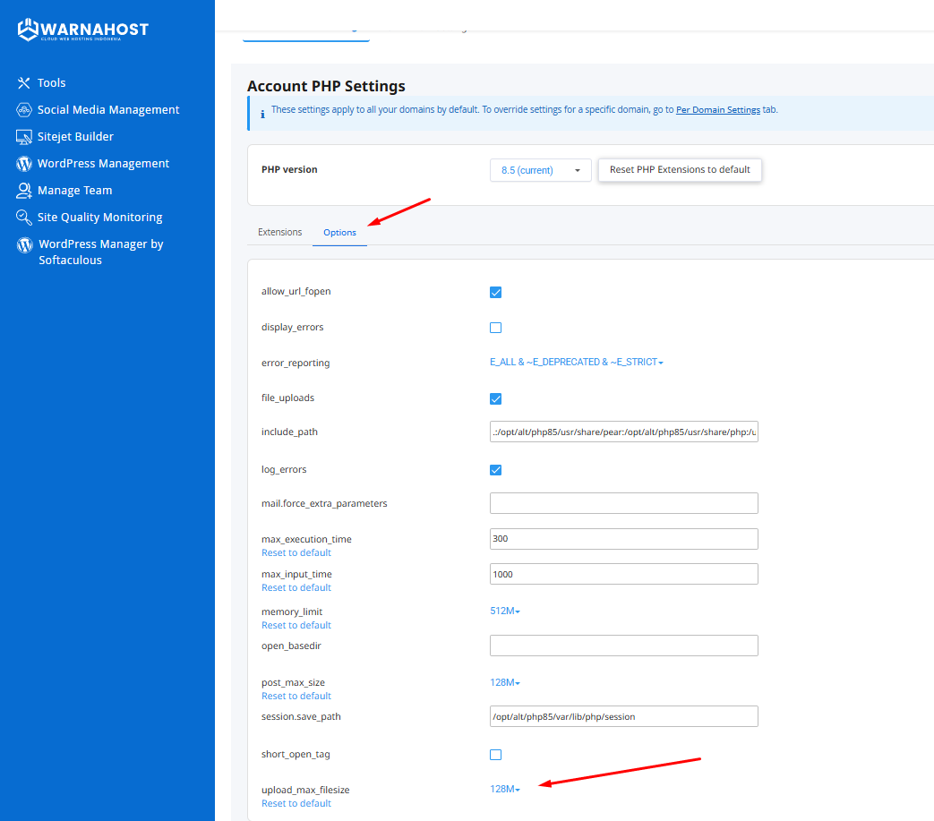 Cara mengatasi The uploaded file exceeds the upload_max_filesize directive in php.ini. WordPress